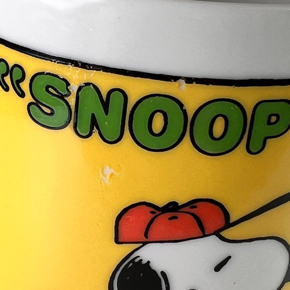 Vtg Peanuts Snoopy Coffee Cup Mug Multicolor Home Run Hero Baseball Ceramic - Picture 10 of 11